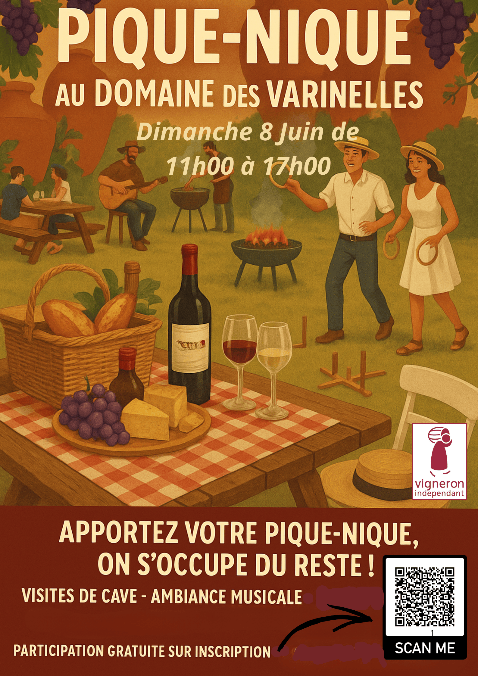 Pique-Nique le Dimanche 8 Juin 2025